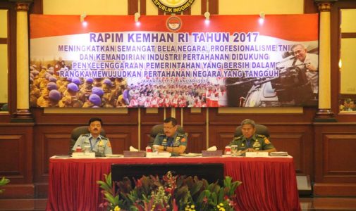 Rektor Unhan Paparkan Perkembangan Unhan Pada Rapim Kemhan T.A 2107