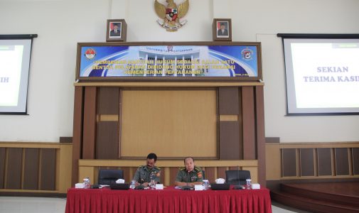 Pegawai di Lingkungan Unhan dan Bainstranas Kemhan Mendapat Penyuluhan Hukum terkait Peraturan Menhan Nomor 22 tahun 2012 tentang Bantuan Hukum di Lingkungan Kemhan