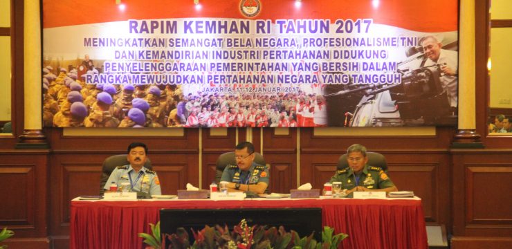 Rektor Unhan Paparkan Perkembangan Unhan Pada Rapim KemhanTahun 2017