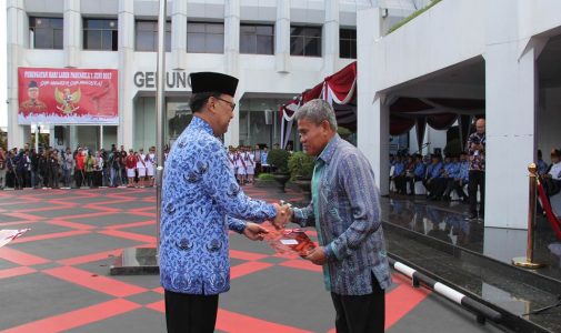 Rektor Unhan Hadiri Acara Peringatan Hari Lahirnya Pancasila  di Kementerian Dalam Negeri