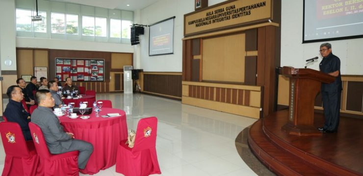 Rektor Unhan Berikan Pengarahan Kepada Pejabat Eselon I, II dan III di Lingkungan Unhan