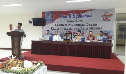 Rektor Unhan Memimpin Acara Syukuran Pembukaan Dik Dasar Kader Intelektual Bela Negara