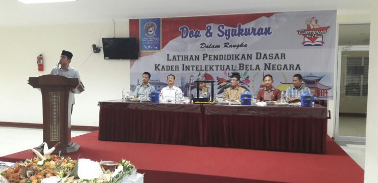 Rektor Unhan Memimpin Acara Syukuran Pembukaan Dik Dasar Kader Intelektual Bela Negara