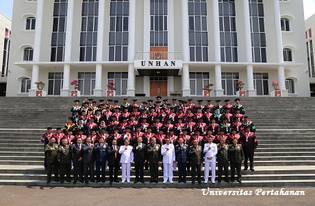 Universitas Pertahanan Meluluskan 90 Mahasiswa Pasca Sarjana Sekaligus Sebagai Kader Intelektual Bela Negara