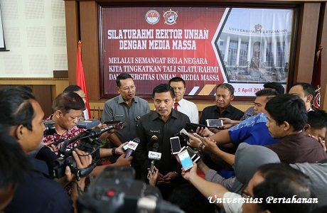 Rektor Unhan Silaturahmi dengan Awak Media Massa