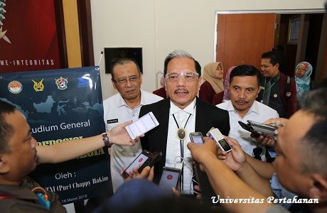 Mahasiswa Unhan Terima Kuliah Umum  dari Marsekal TNI (Purn) Chappy Hakim   tentang Reposisi Air Defense Identification Zone (ADIZ)