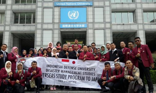 Mahasiswa Program Studi Manajemen Bencana (MB) FKN  Unhan Laksanakan KKLN ke Jepang