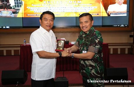 Mahasiswa Unhan Terima Kuliah Umum dari Kepala Staf Kepresidenan RI  Jenderal TNI (Purn) Dr. Moeldoko