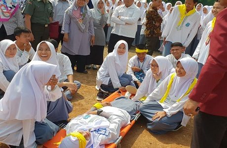 Prodi Manajemen Bencana Universitas Pertahanan Laksanakan Unhan Mengajar di SMAN 1 Babakan Madang