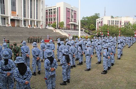 Unhan Laksanakan Upacara Penutupan Pendidikan Dasar Kader Intelektual Bela Negara