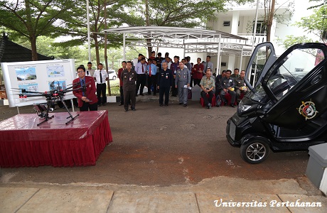 Fakultas Teknologi Unhan Kembangkan Rancang Model Sistem Mobil Listrik dan Sistem Dron Penginderaan