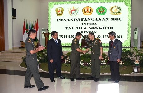 Unhan Jalin Kerjasama dengan Seskoad  dalam Bidang Pendidikan