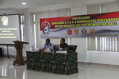 Unhan gelar sosialisasi bagi anggota TNI dan PNS  satuan jajaran Kodam IX Udayana Provinsi Bali