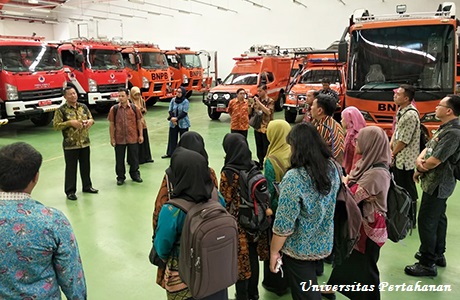 Prodi Manajemen Bencana FKN Unhan melasanakan study visit ke Pusdiklat PB  BNPB