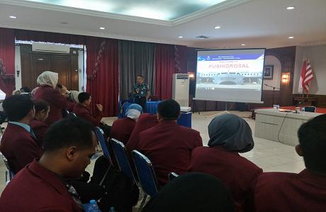 Mahasiswa S-2 Prodi Manajemen Bencana Unhan Laksanakan Studi Exercusion ke Pushidrosal