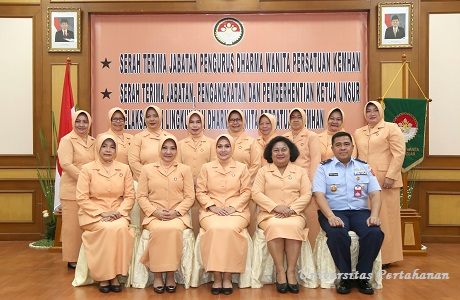 Serah Terima Jabatan Dharma Wanita Persatuan di Lingkungan Kemhan RI