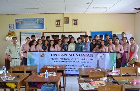 Mahasiswa Fakultas Kemanan Nasional Audiensi ke Kesbangpol Provinsi Bali serta Unhan Mengajar di SMAN 6 dan  Sekolah Tinggi Pariwisata Nusa Dua Bali (STP Bali) Bali