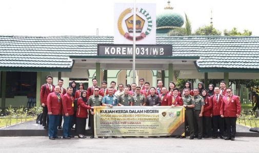 KKDN Mahasiswa FMP Unhan Laksanakan Penelitian di Korem 031/Wira Bima  dan PT. Perkebunan Nusantara V Pekanbaru.