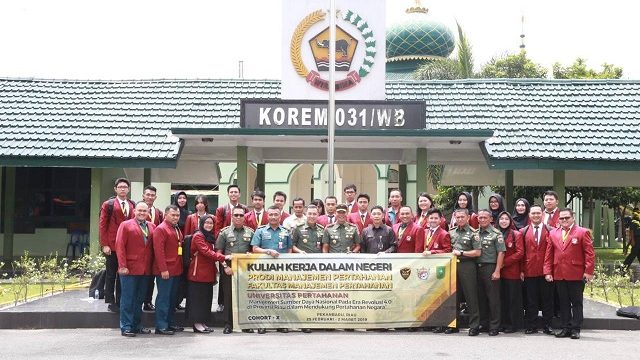 KKDN Mahasiswa FMP Unhan Laksanakan Penelitian di Korem 031/Wira Bima  dan PT. Perkebunan Nusantara V Pekanbaru.