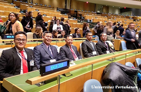Mahasiswa Unhan bahas Nuclear Disarmament and International Security Konfrensi di New York.