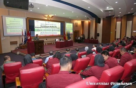Mahasiswa Unhan Terima Kuliah Umum dari Staf Khusu Menhan Bidang Pertanahan dan Aset Negara