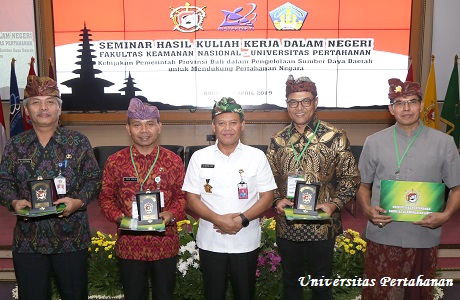 Fakultas Keamanan Nasional Unhan Selenggarakan Seminar Hasil KKDN yang dilaksanakan di Pemprov Bali
