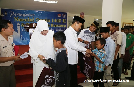 Unhan Peringati Nuzulul Quran 1440/2019, dan Buka Bersama anak Yatim serta Seluruh Civitas Akademika Unhan