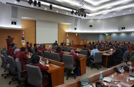 Mahasiswa  Unhan Fak. Kamnas Prodi Damai dan Resolusi Konflik (DRK) dan Diplomasi Pertahanan (DP) Audiensi di MoU (Ministry of Unification).