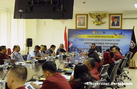 Pusat Studi Prodi Diplomasi Pertahanan Fakultas Strategi Pertahanan Unhan FGD Bahas Strategi Diplomasi Pertahanan