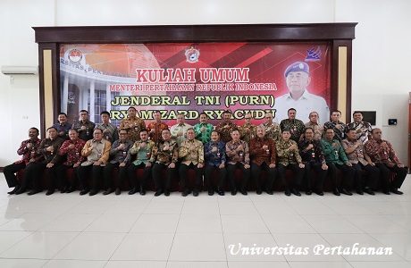 Mahasiswa Unhan TA 2019/2020 Terima Kuliah Umum Menhan RI