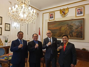 Dekan FMP Unhan Kunjungan Ke Dubes RI untuk Perancis
