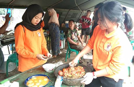 Mahasiswa Unhan Berikan Bantuan Kemanusiaan Bencana Longsor di Kabupaten Bogor
