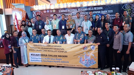 Gandeng Universitas Balikpapan, LPPM UNHAN dan Fakultas Keamanan Nasional Gelar Seminar Bela Negara