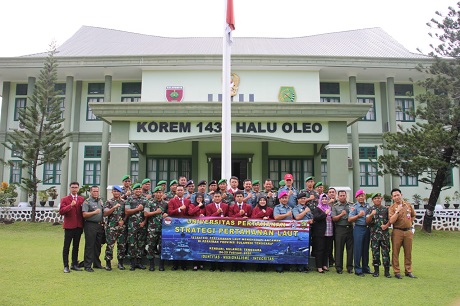 Civitas Akademika Fakultas Strategi Pertahanan Unhan Lanjutkan Penelitian KKDN di Kendari