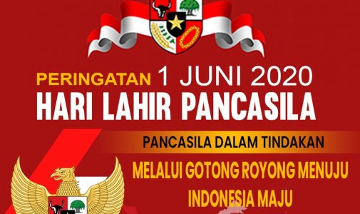 Rektor Unhan Laksamana Madya TNI Dr. Amarulla Octavian S.T., M.Sc., DESD. beserta Sivitas Akademika Unhan mengucapkan Selamat Hari Lahir Pancasila 1 Juni 2020, “Pancasila dalam Tindakan, Melalui Gotong Royong Menuju Indonesia Maju”.