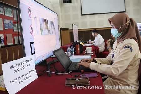 Rektor Unhan Tinjau Pelaksanaan Tes Potensi Skolastik  (TPS) dan Test Of English as a Foreign Language (TOEFL) Seleksi Mahasiswa S1 Unhan