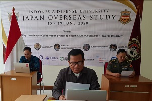 Fakultas Keamanan Nasional Prodi Manajemen Bencana Unhan KKLN Secara Daring Bersama Yamaguchi University