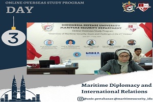 Prodi Keamanan Maritim FKN Unhan Laksanakan KKLN Online “Meningkatkan Hubungan Diplomatik Antara Indonesia dengan Malaysia”