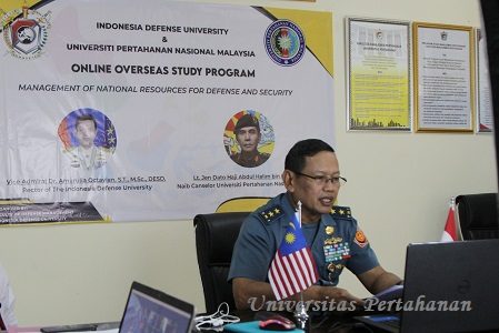 Webinar KKLN FMP Unhan dan  Univesitas Pertahanan Nasional Malaysia (UPNM)  bahas peran Manajemen Pengelolaan Sumberdaya Nasional