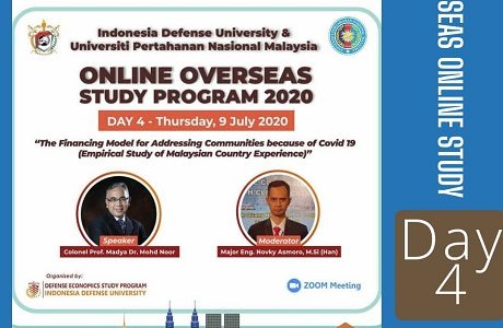 KKLN Hari ke – 4 Fakultas Manajemen Pertahanan Unhan dengan Universitas Pertahanan Nasional Malaysia (UPNM) bahas Industri Pertahanan hingga Penanggulangan Covid 19