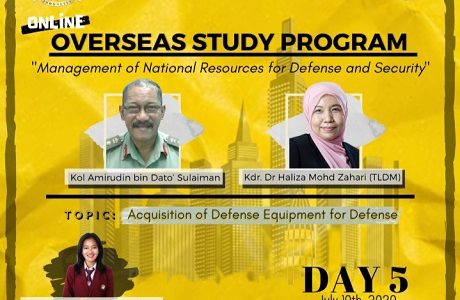 Webinar KKLN Fakultas Manajemen Pertahanan Unhan Bahas Pemulihan Ekonomi Dampak Covid 19 Bersama Universitas Pertahanan Nasional Malaysia (UPNM)