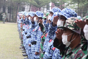 Unhan Laksanakan Upacara Pembukaan Pendidikan Dasar Bela Negara dan Matrikulasi Mahasiswa Program S2 dan S3 Unhan Tahun Akademik 2020/2021