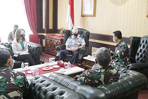 Rektor Unhan Terima Kunjungan Group Captain Cal Harrison, Acting Australian Defence Attache