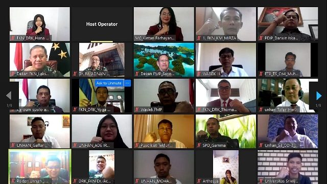 Unhan Peringati Hari Perdamaian Dunia Melalui Webinar  Antisipasi Potensi Konflik Horizontal dan Politisasi penanganan Covid-19 dalam pilkada 2020
