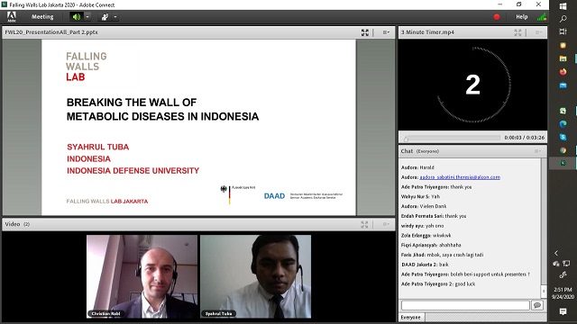 Dosen Fakultas Farmasi Militer Unhan Sebagai Finalis dalam Falling Walls Labs Jakarta 2020