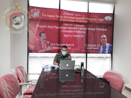 Unhan Melaksanakan Asesmen Lapangan Tim BAN- PT Hari ke 2 untuk Prodi Peperangan Asimetris Fakultas Strategi Pertahanan Unhan