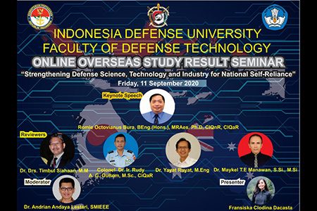 FTP Unhan Laksanakan Webinar Hasil KKLN bertajuk “Strengthening Defense Science, Technology and Industry for National Self – Reliance”
