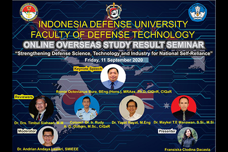 FTP Unhan Laksanakan Webinar Hasil KKLN bertajuk “Strengthening Defense Science, Technology and Industry for National Self – Reliance”