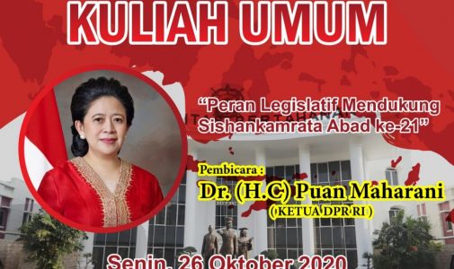 Kuliah Umum Ketua DPR RI Dr . (H.C) Puan Maharani