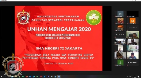 Mahasiswa Prodi SPL Fakultas Strategi Pertahanan Unhan Kenalkan Nila-Nilai Dasar Bela Negara Melalui Unhan Mengajar